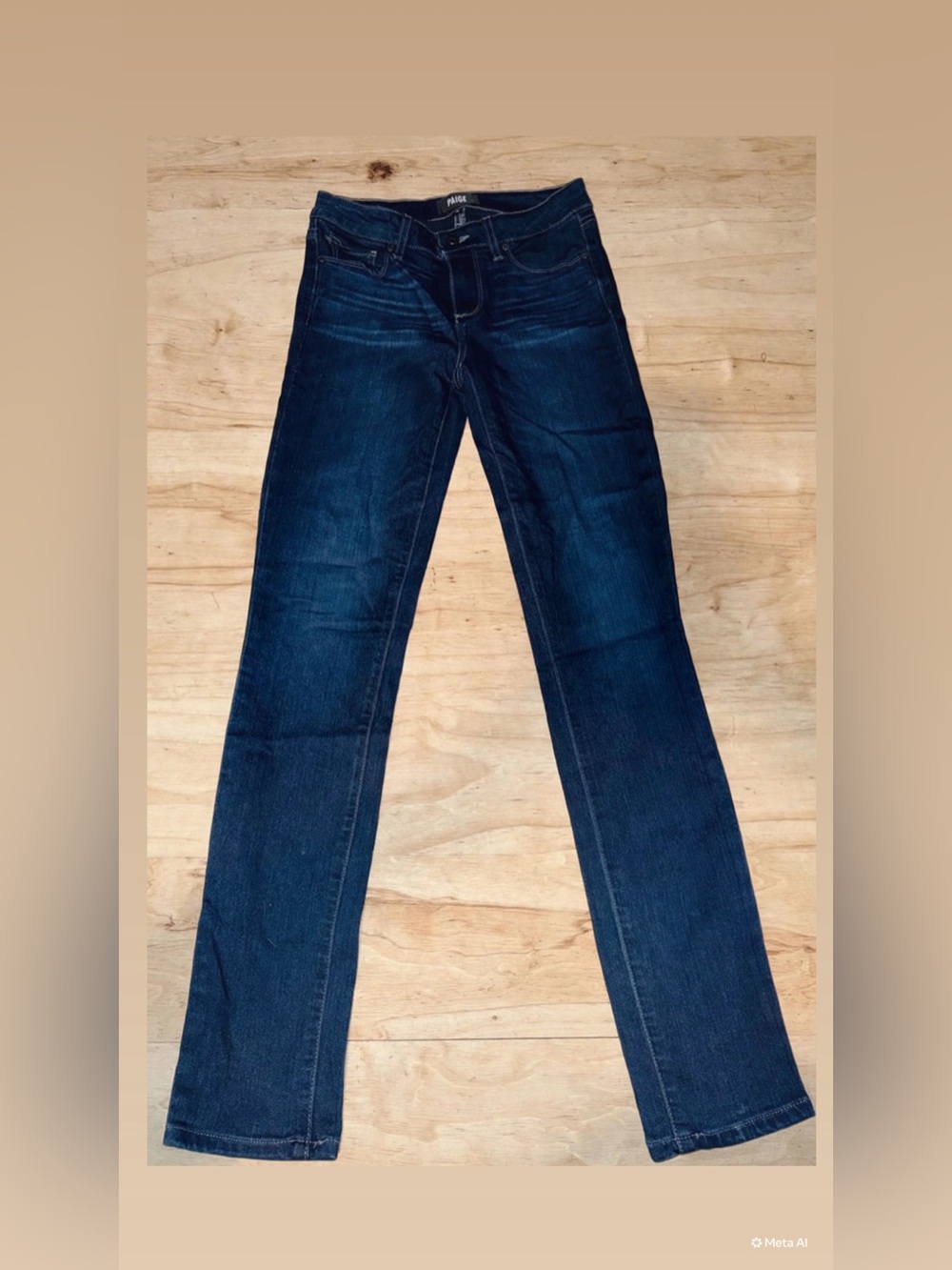 Paige Women's Dark Blue Slim Bootcut Jeans